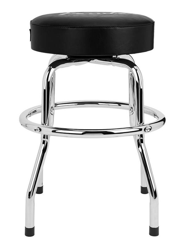 Fender  Spaghetti logo pick pouch barstool, black/chrome, 24