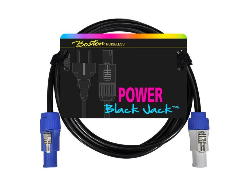 Boston SM-600 Black Jack Power Cable - Powercon to Powercon - 2 m