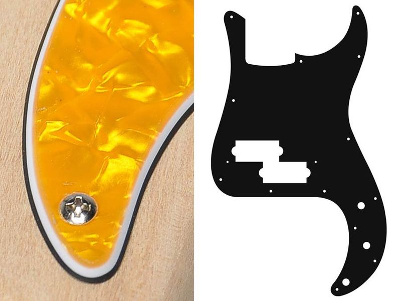 Boston PB-315 Pickguard P-Bass - Pearl Yellow