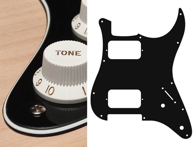Hovedbilde Boston ST-332 Pickguard Strat - Black & Cream