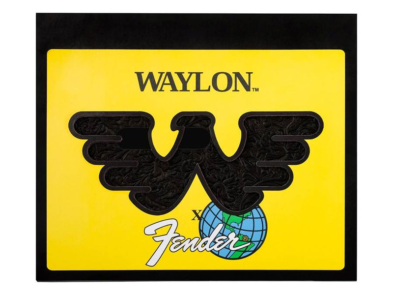 Fender  Waylon Jennings embossed leather pickguard, 5 screw