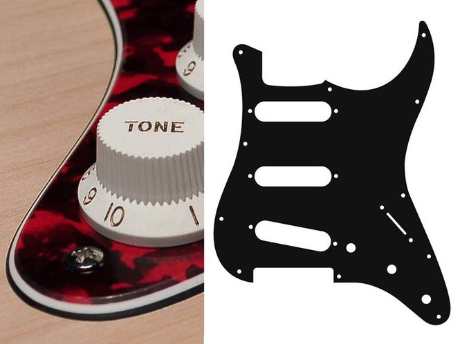 Hovedbilde Boston ST-313 Pickguard Strat - Tiger Red