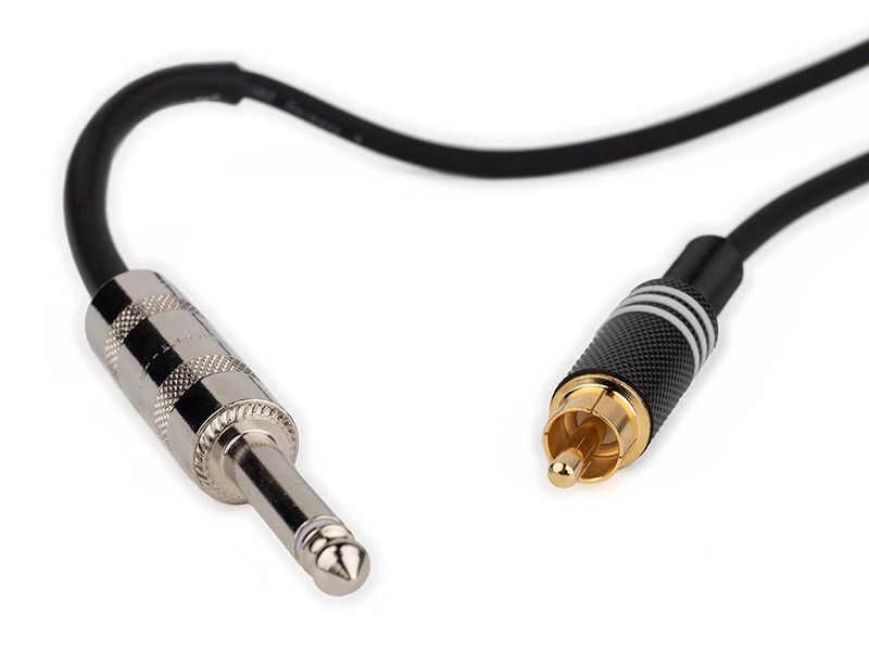 Boston audio signal cable, RCA to 6.3mm jack mono, 6.00 meter, for FWF-MV1 pickup system