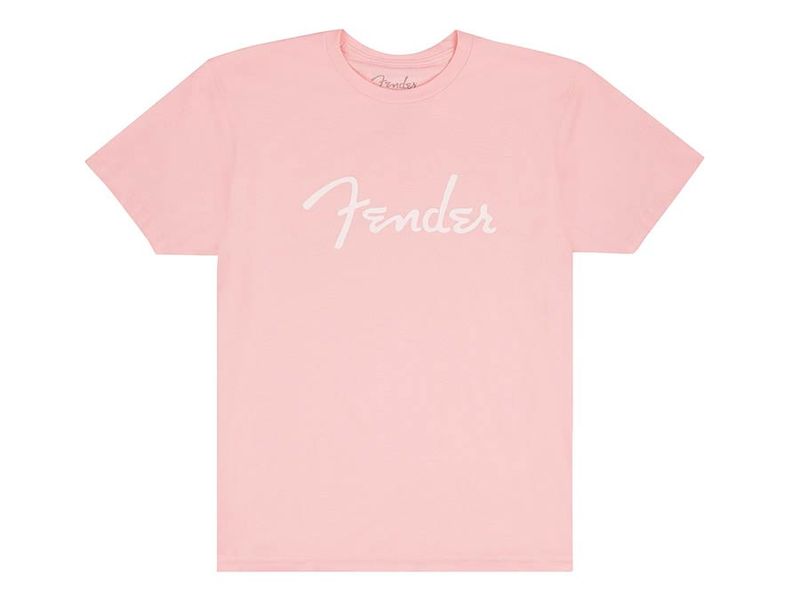Fender  T-Shirts spaghetti logo, shell pink, XL