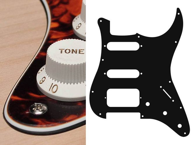 Hovedbilde Boston ST-323 Pickguard Strat - Marble Orange