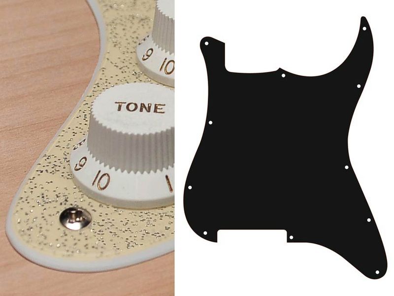 Boston ST-200 Pickguard Strat - Sparkling Gold