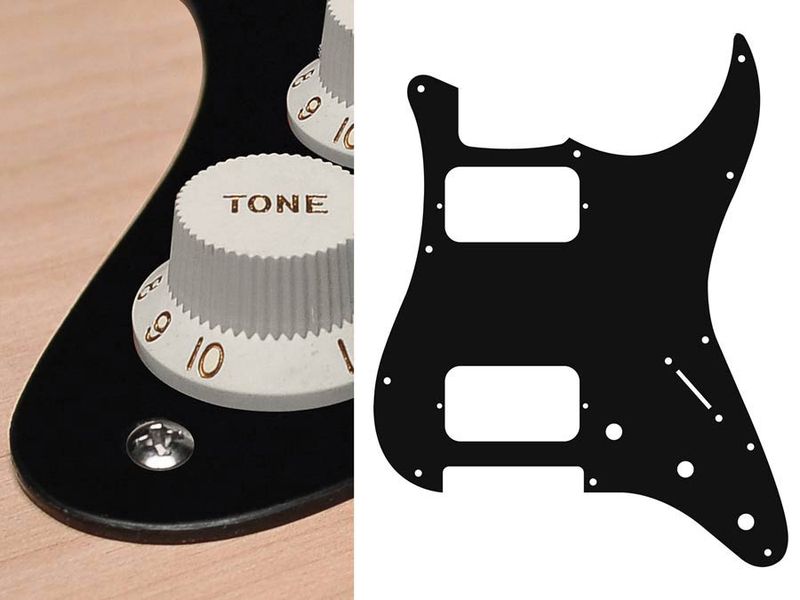 Boston ST-133 Pickguard Strat - Black Mat