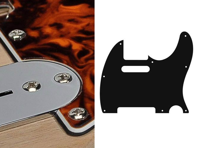 Hovedbilde Boston TE-310 Pickguard Tele - Marble Orange