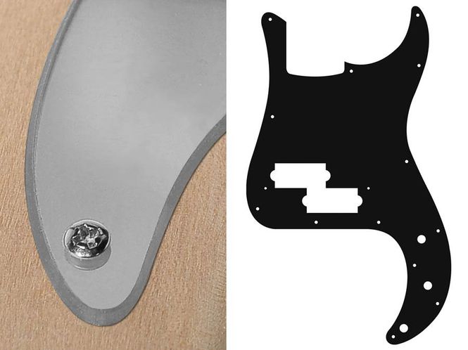 Hovedbilde Boston PB-215 Pickguard P-Bass - Mirror Chrome