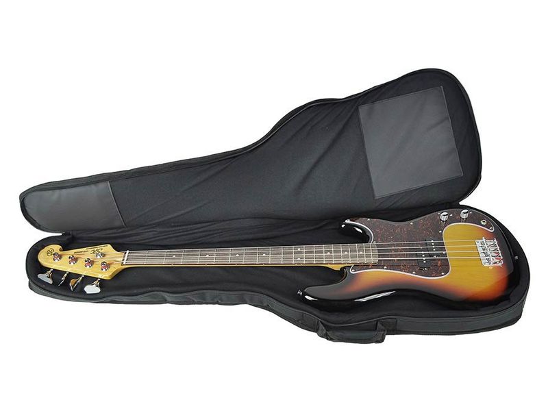 Boston Super Packer Gigbag 15 mm Bass Guitar Black/Grey