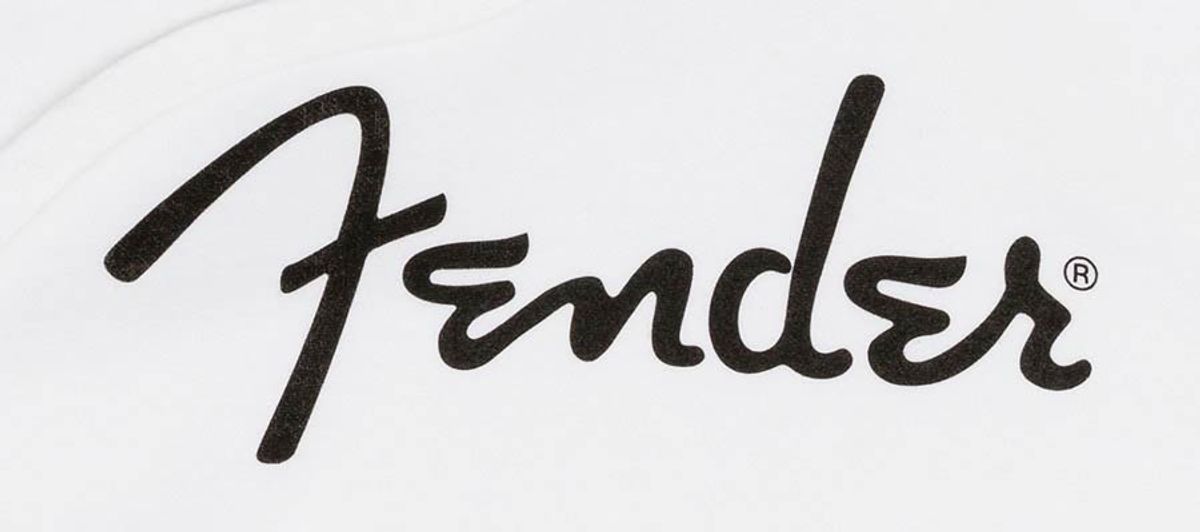 Fender  spaghetti logo hoodie, olympic white, XL