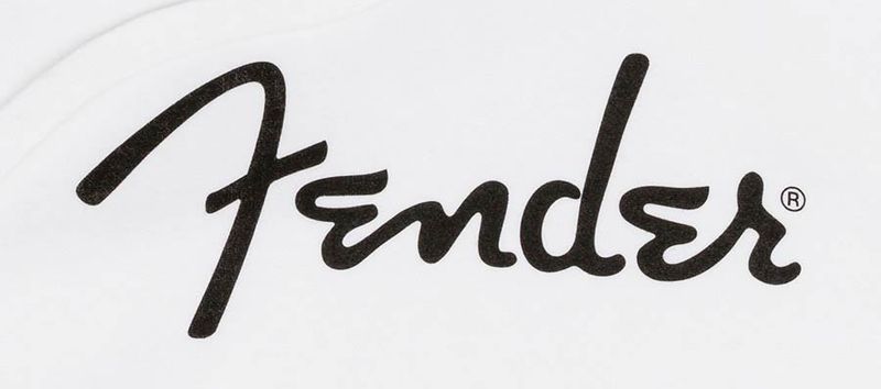 Fender  spaghetti logo hoodie, olympic white, XL