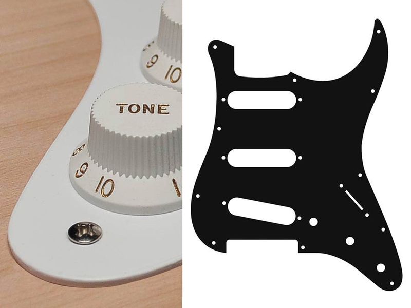 Boston ST-113 Pickguard Strat - White