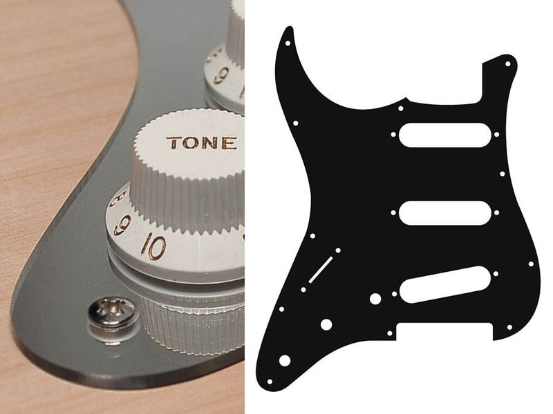 Boston SL-213 Pickguard Strat - Mirror Chrome (Lefthand)