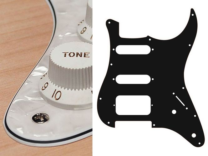 Hovedbilde Boston ST-422 Pickguard Strat - Pearl White