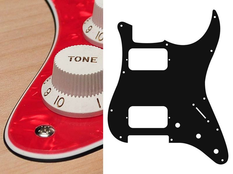Boston ST-333 Pickguard Strat - Pearl Red