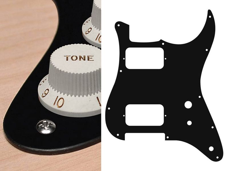 Boston ST-131 Pickguard Strat - Black Mat