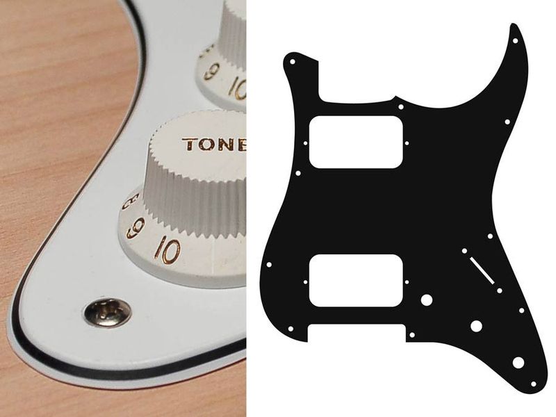 Boston ST-333 Pickguard Strat - White