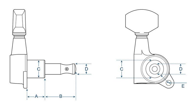 Boston 74-GLR Machine Heads