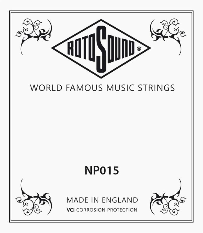 Rotosound NP015 Single String - Plain Steel