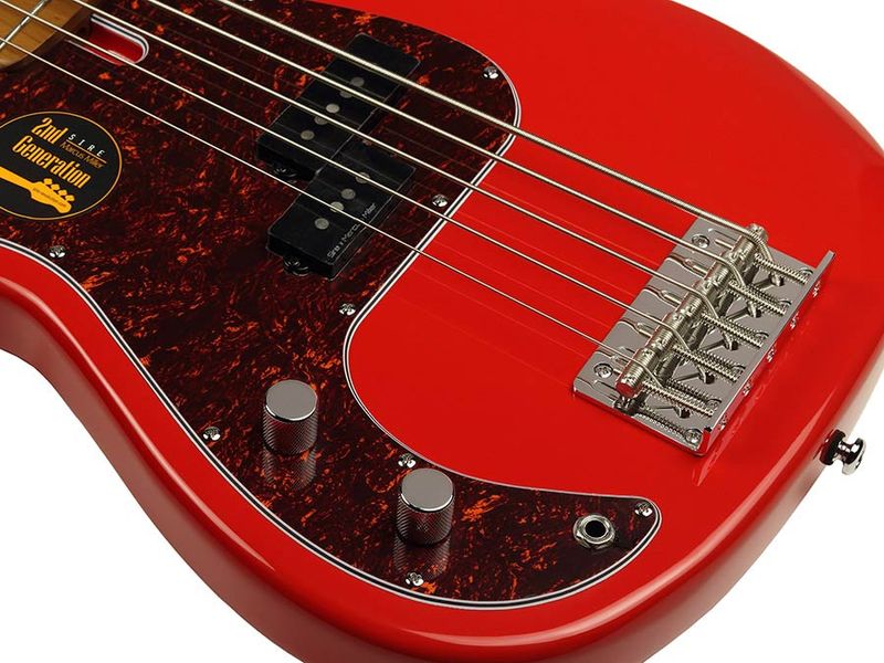 Sire P5 Series Marcus Miller Lefty Alder 5-string Passive Bass Guitar Dakota Red