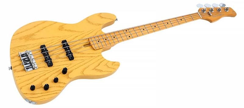 Sire V6 4/BSB mahogany+ash top 4-string active bass guitar butterscotch blonde