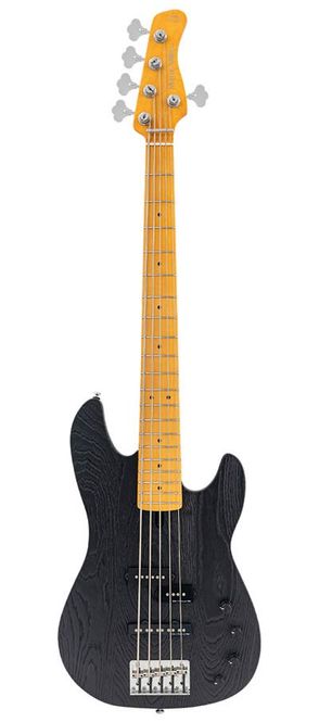 Hovedbilde Sire P6 5/BK mahogany+ash top 5-string active ...