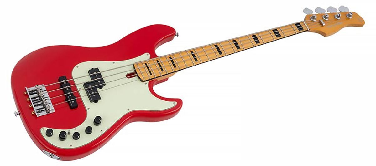 Sire P7+ A4/DRD alder 4-string active bass guitar dakota red