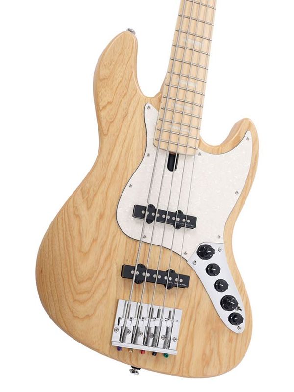 Sire V7 Series Marcus Miller swamp ash reissue 5-string active bass guitar, natural satin