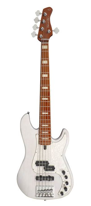 Hovedbilde Sire P8 Series Marcus Miller swamp ash 5-string active bass guitar white blonde