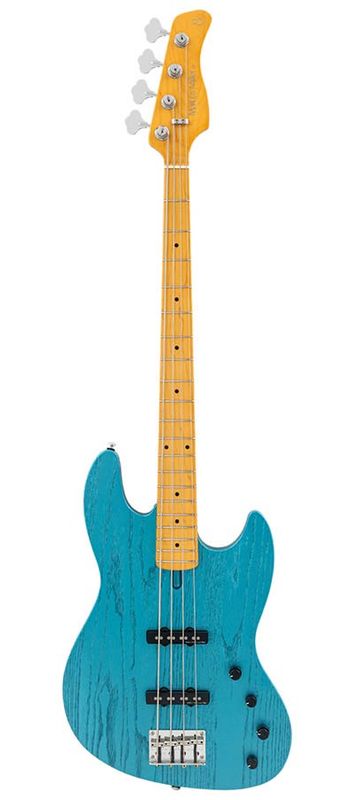 Sire V6 4/OTB mahogany+ash top 4-string active bass guitar ocean turqoise blue