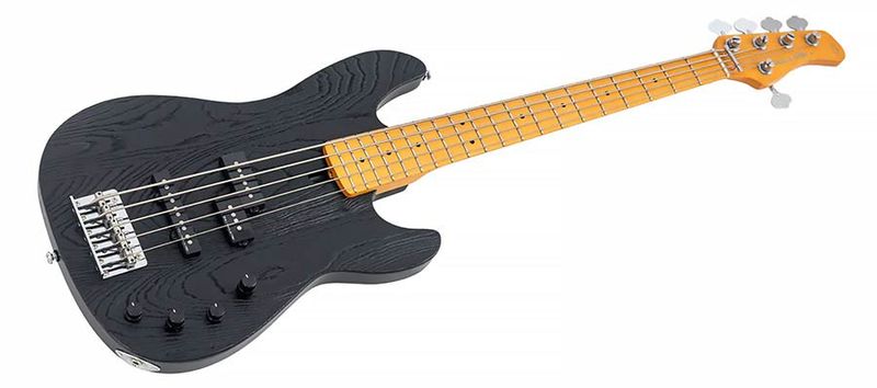 Sire P6 5/BK mahogany+ash top 5-string active bass guitar black
