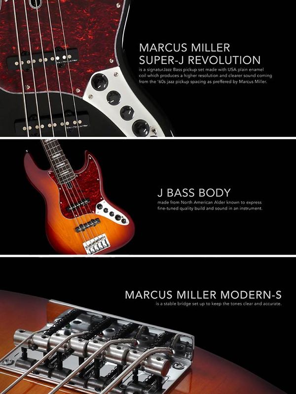 Sire V7 2nd Gen Series Marcus Miller Lefty Alder 5-string Bass Guitar Black