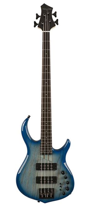 Hovedbilde Sire M5 Series Marcus Miller Swamp Ash 4-string Bass Guitar Transparent Blue