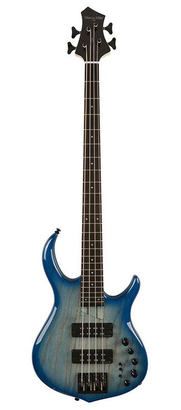 Sire M5 Series Marcus Miller Swamp Ash 4-string Bass Guitar Transparent Blue