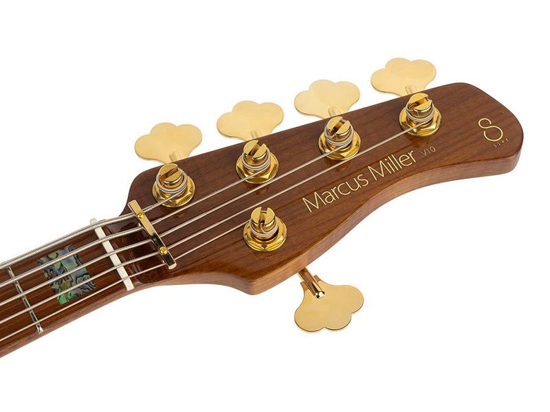 Sire V10 Series Marcus Miller swamp ash + flamed maple 5-string active bass guitar tobacco sunburst, with hard case