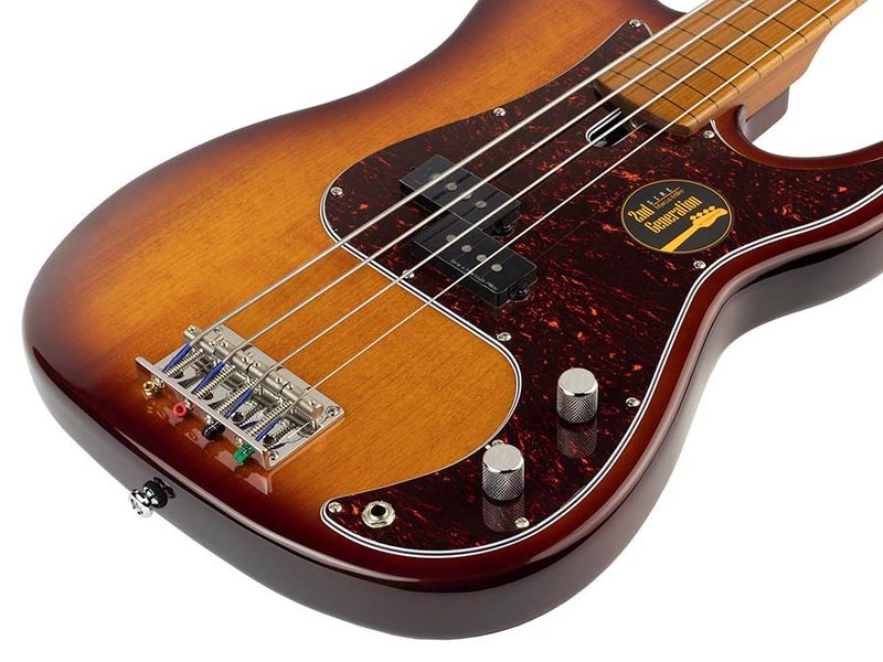 Sire P5 Series Marcus Miller Fretless Alder 4-string Passive Bass Guitar Tobacco Sunburst