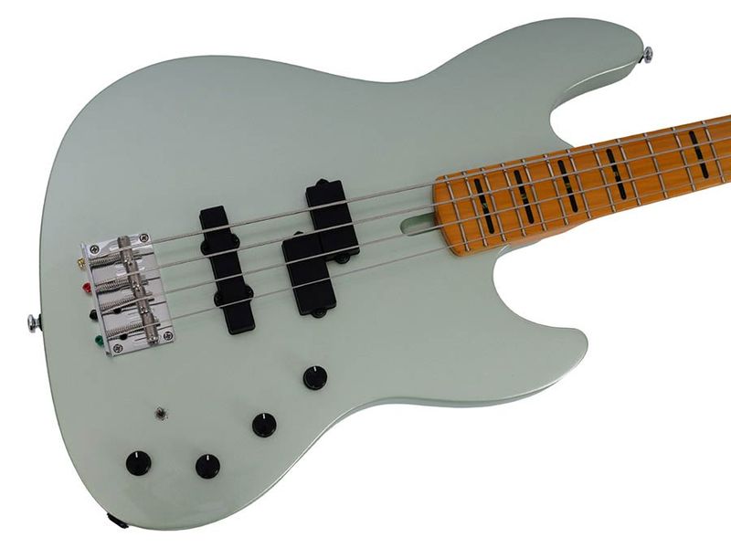 Sire U Series Marcus Miller alder 4-string active bass guitar, surf green metallic
