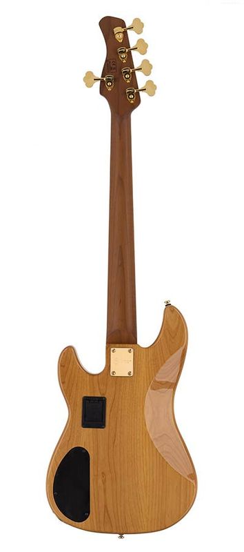 Sire P10 Series Marcus Miller swamp ash + flamed maple 5-string active bass guitar natural, with hard case