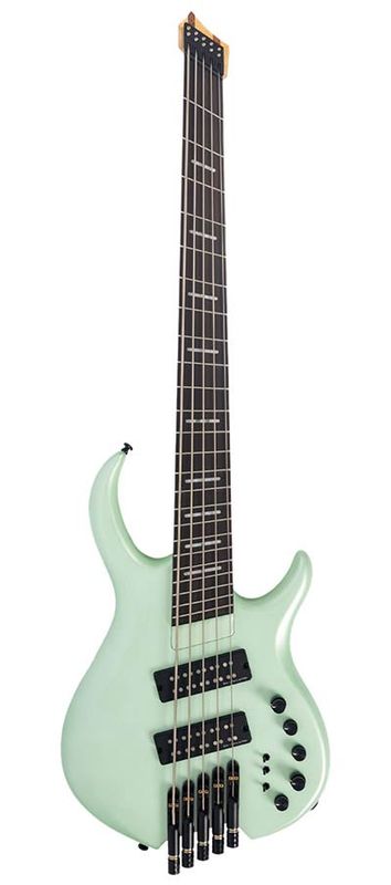 Sire M6H 5/SGMS mahogany 5-string active bass surf green metallic satin, with gigbag