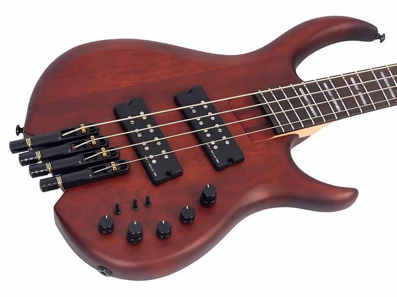 Sire M6H 4/MAS mahogany 4-string active bass mahogany satin, with gigbag