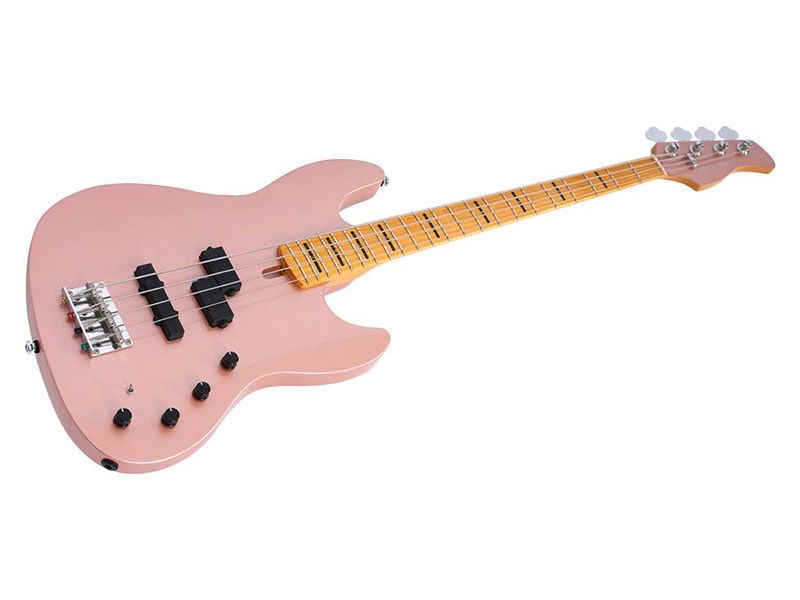 Sire U Series Marcus Miller alder 4-string active bass guitar, rosegold