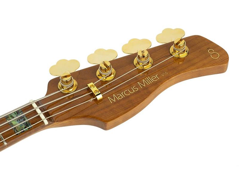 Sire V10 Series Marcus Miller swamp ash + flamed maple 4-string active bass guitar tobacco sunburst, with hard case