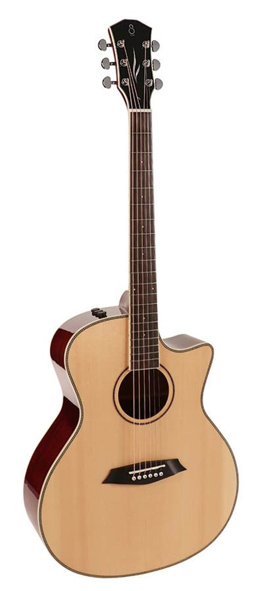 Sire A3 Series Larry Carlton Acoustic Grand Auditorium Guitar with SIB electronics and cutaway - Natural