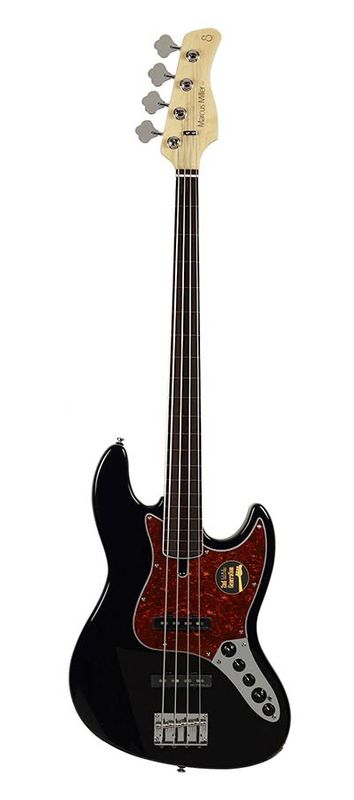 Sire V7 2nd Gen Series Marcus Miller fretless Alder 4-string Bass Guitar Black