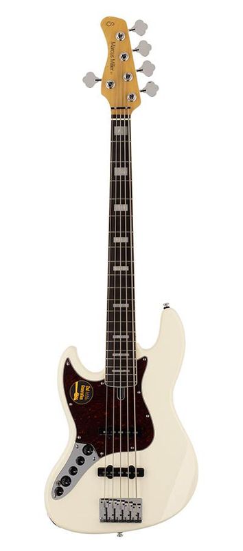 Sire V7 2nd Gen Series Marcus Miller Lefty Alder 5-string Bass Guitar Antique White