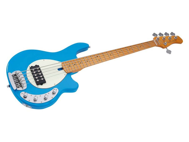 Sire Z Series Marcus Miller mahogany 5-string active bass guitar, blue