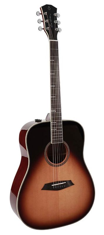 Sire A4 Series Larry Carlton Acoustic dreadnought Guitar - Solid Top and Back (Roasted Top) with SIB electronics - Sunburst