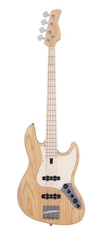 Sire V7 Series Marcus Miller swamp ash reissue 4-string active bass guitar, natural satin