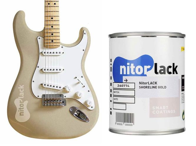 Hovedbilde NitorLACK Nitrocellulose Paint Shoreline Gold - ...